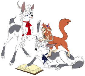 "Evening Banter." Characters belong to MelonSeed11